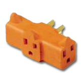 Leviton 694 15Amp 125V U-Ground Plug-In Outlet Adapter